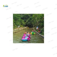 Enfants équitation bateau à aubes gonflable/voiture tamponneuse pour lacs et rivières équipement de parc aquatique accessoires de piscine pour le divertissement des enfants