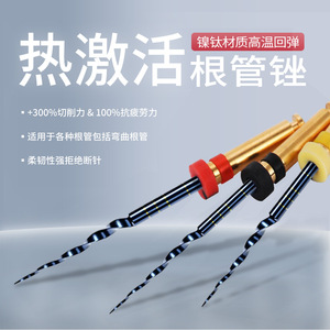 เครื่องมือเตรียมรากฟันแบบแมนนวล ทำจากนิกเกิลไทเทเนียม ขนาด 1.4 มม. ทนความร้อนสูง สำหรับการเตรียมรากฟัน - Product Image 4