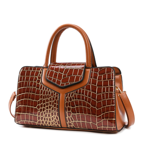 Sacs à main pour femmes en cuir de crocodile classique d'usine, sacs à main et portefeuilles personnalisés en PU, sacs fourre-tout pour femmes avec poche - Product Image 2