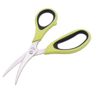 Yangjiang Stainless Steel <b>Kitchen</b> <b>Scissors</b> For Shrimp Crab Fish Deveining Cutters Dishwasher Safe Green Handle - Product Image 1