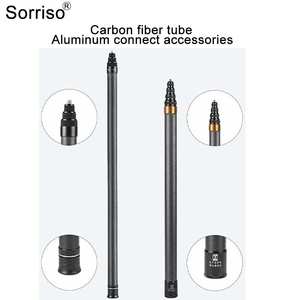 SORRISO fibra de carbono 3M <span class=keywords><strong>Selfie</strong></span> Stick ligero extensión poste 1/4 "para Gopro <span class=keywords><strong>Insta</strong></span> <span class=keywords><strong>360</strong></span> Osmo deporte acción Cámara teléfono móvil - Product Image 5