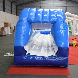 Tobogán Acuático Inflable Azul y Blanco con Piscina, Tobogán Acuático Comercial para Jardín, para Niños y Adultos, Parque Acuático al Aire Libre - Product Image 5