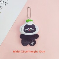 Articles cadeaux : Porte-clés chat Kawaii ail, Breloque sac petit ours, Mini animaux en peluche, Porte-clés sac en peluche personnalisé