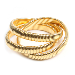 Moda PVD 18K <span class=keywords><strong>oro</strong></span> placcato in acciaio inossidabile gioielli a mano elasticizzato elastico multistrato catena di serpente per le donne regalo - Product Image 4