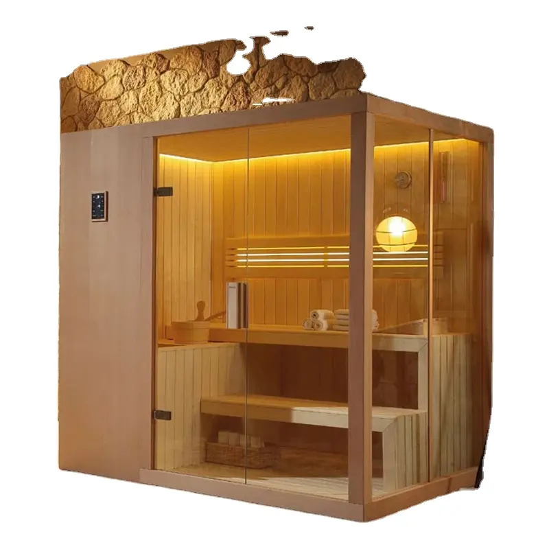 Offre Spéciale de sauna à vapeur infrarouge en bois pour 6 personnes Maison traditionnelle
