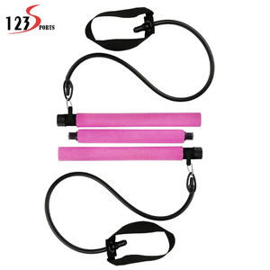 Kit per Allenamento Domestico con Barra in Acciaio Inox per Squat, Yoga, Pilates e Fasce Elastiche - Product Image 3