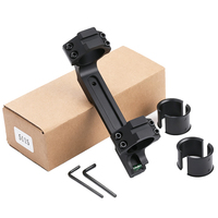 Support de lunette monobloc à queue d'aronde de 11 mm avec pince de tube, pour montures de lunette de 25,4/30 mm de diamètre