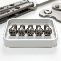 Vis de pivot pour couteau pliant CNC sur mesure, non standard, en acier inoxydable M2 M2.5 M3, Torx, poignée Chicago, fixation métrique, qualité diverses