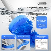 Brosse de toilette jetable QY en plastique moderne avec têtes de rechange désodorisantes et solubles pour usage domestique