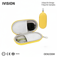 Étui à lunettes portable en EVA, antichoc, étanche, boîte de protection rigide pour lunettes, pochette zippée, vente en gros, logo personnalisé