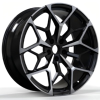 عجلات JWYC مقاس 17-23 بوصة 5x100 5x112 5x120 مصنوعة من سبيكة 6061-T6 بتصميم سباقات مقعر عميق تناسب سوبارو BRZ وتويوتا GR86