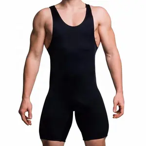 Custom Made 85% Polyester und 15% Spandex Full Sublimation Weight Lifting Singlet