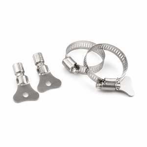 Abrazadera de manguera de acero inoxidable 304 estilo americano con mango de mariposa, ajuste rápido manual, marca HF, para uso marino en Taiwán - Product Image 4