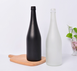 Vente en gros de bouteille en <span class=keywords><strong>verre</strong></span> de vin de Bourgogne de 187ml 375ml 750ml bouteille vide d'alcool de <span class=keywords><strong>rhum</strong></span> en <span class=keywords><strong>verre</strong></span> avec couvercle en alun à vis en liège de bois - Product Image 5