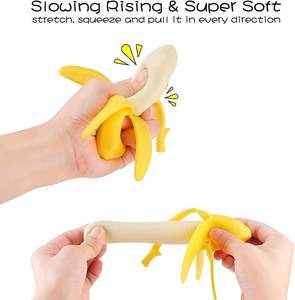 Cute Banana Peel Squishy Fidget <b>Toy</b> Set With Soft Slow Rebound Texture For Anxiety Relief Office <b>Desk</b> And Gift Use - Product Image 3