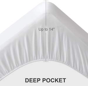 Pelindung matras ekstra panjang XL kembar tahan air berlapis matras kasur esensial untuk ruang asrama perguruan tinggi - Product Image 4