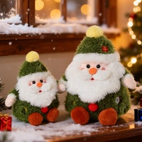 Peluche de Père Noël décorative, rembourrage en coton PP, directement de l'usine, cadeau de Noël personnalisé