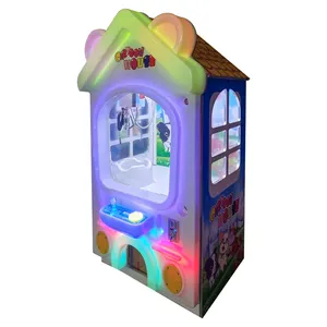 Baby Mini Popular Candy Vending Cartoon House Claw Crane Game Machine Seja Happy Claw Machine Para Venda