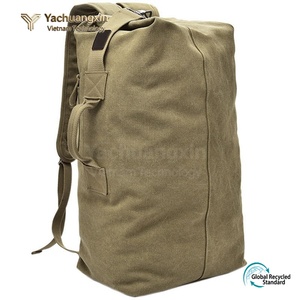 Sac à dos en toile de grande capacité, sac de voyage pour le camping en plein air, sac de sport pour hommes, utilisation toutes saisons - Product Image 3