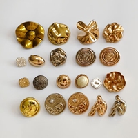 Boutons en alliage de zinc métallique écologiques personnalisables de haute qualité pour vêtements et sacs - Design élégant et classique de la marque JQR