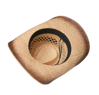 Chapeau de cowboy américain à la mode, chapeau de cowboy coloré unisexe à large bord pour l'extérieur