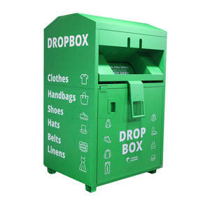 JDY Practical patent Clothing Donation Recycle Storage Box Flat-packed Foldable Waterproof Outdoor Public Storage Bucket