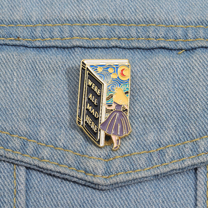 Venta al por mayor <span class=keywords><strong>Alice</strong></span> Wonderland esmalte Pins cuento de hadas aventura dibujos animados Anime Metal broche insignia mochila accesorio joyería regalos - Product Image 1