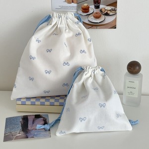 Organic Reciclado Algodão Musselina Drawstring <span class=keywords><strong>Pouch</strong></span> Pequena Lona Tecido Pano <span class=keywords><strong>Cartoon</strong></span> Pattern para Jóias Gift Packaging Dust Bag - Product Image 5