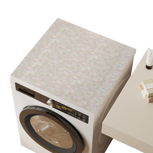 Nappe de jardin Yiqin en PVC, motif quadrillé, plantes et fleurs, style moderne minimaliste, imperméable, anti-poussière, protection de comptoir - Product Image 2