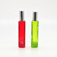 Flacon de parfum vide en verre rose de 20 ml, design élégant, qualité OEM, fourni par l'usine
