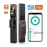 Interphone vidéo Tuya avec déverrouillage par empreinte digitale, reconnaissance faciale, caméra intelligente, serrure de porte disponible en 9 langues