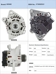 Alternador para auto HYUNDAI Tucson 2015 2020 KIA Sportage 2015 <span class=keywords><strong>2022</strong></span> 373002E321 - Product Image 4