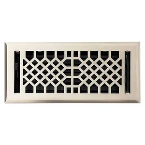 HVAC penutup ventilasi lantai dekoratif gaya antik pendaftaran lantai logam penyebar udara