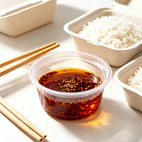 Contenants à sauce jetables transparents empilables en PP écologiques sans BPA pour restaurants en gros, restauration rapide, petits gobelets jetables