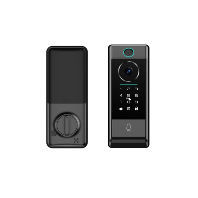 Waterproof Tuya smart lock with camera matter new protocol smart lock door