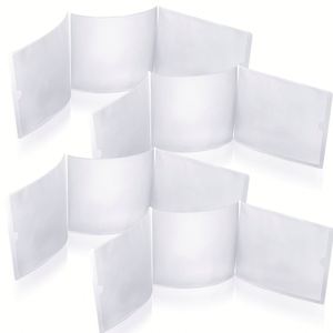 Porte-cartes Mahjong, grande taille, 6 1/8 x 4 3/4 pouces, protecteur pliable en trois parties, plastique transparent - Product Image 1
