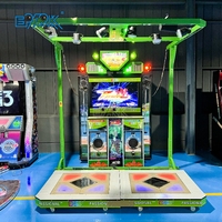 Jeu d'arcade de danse Dance Dance Revolution de 47 pouces, jeu sportif pour deux joueurs, machine à danser avec musique dynamique