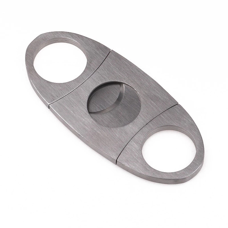 Cohiba аксессуары для сигар с двойным лезвием, двойной лазерный логотип, резак из нержавеющей стали для сигар