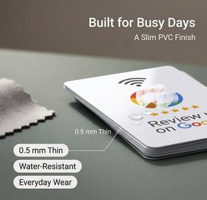 Carte NFC <span class=keywords><strong>de</strong></span> commentaires et d'évaluation avec puce électronique à détection sans contact pour restaurants, hôtels et auberges - Product Image 4