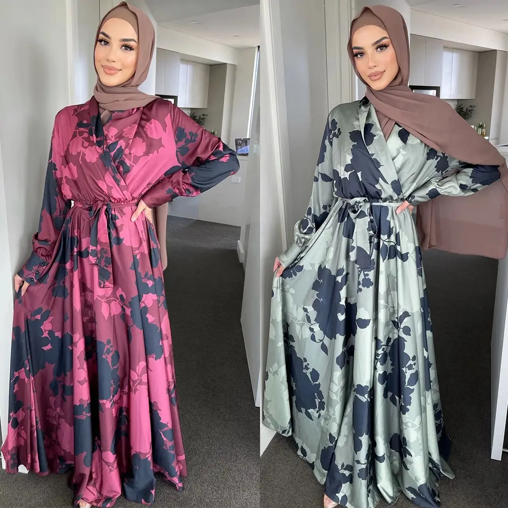 أفضل عباية نسائية فستان إسلامي تركيا من حجاب كل الفصول فستان طويل عباية فستان لين