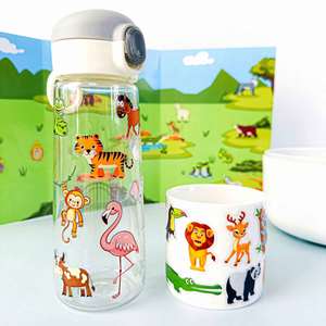 Calcomanías de Gel Grueso con Temática de Animales del Zoológico Oceánico de Unicornios, Libro de Calcomanías de Gel Reutilizables para Niños Pequeños, Niñas y Niños en Edad Preescolar - Product Image 1