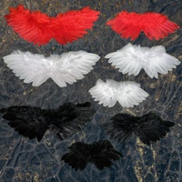 En stock, ailes d'ange en plumes de poulet pour poupées animales de compagnie, 10 cm/15 cm/20 cm, accessoires, vente directe d'usine
