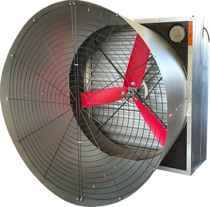 Ventilador Cónico de Aspas Rojas de Alta Calidad, Multifuncional, de 50 Pulgadas/54 Pulgadas, para Uso en Granjas Avícolas, Porcinas y Agrícolas - Product Image 3