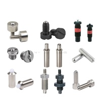 Plunger Industri Baja Tahan Karat dengan Pegas, Plunger Bola Presisi Mini untuk Pemposisian, untuk Peralatan Robotika SMT OEM