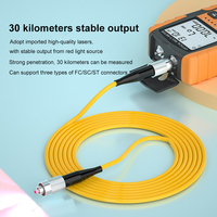 FN26 Mini Testeur de Fibre Optique 4-en-1 OPM et VFL 30km, Traqueur de Séquence RJ45, Outil de Calibrage DIY 10 Longueurs d'Onde