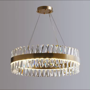 Lustre en cristal de décoration d'éclairage de luxe de chambre d'hôtel moderne d'or de haute qualité - Product Image 6