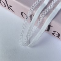 En stock, dentelle élastique blanche de 12 mm, accessoires pour sous-vêtements, mercerie couture, dentelle élastique pour la couture de lingerie