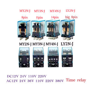 Relais intermédiaire MY2N-J LY2N-J DC12V 24V 110V 220V AC12V 24V 36V 110V 220V 380V 8 broches MY3N-J 11 broches MY4N-J 14 broches LY2N-J - Product Image 2