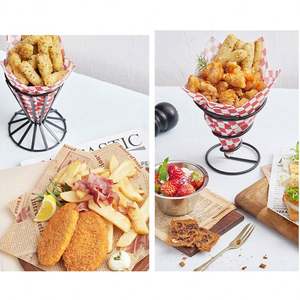 Sandwich <b>Wrapping</b> Food Basket <b>Paper</b> Liners Checkered Greaseproof Deli Squares for <b>Wrapping</b> <b>Burger</b> and Sandwiches - Product Image 5