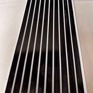 Panel de Pared de PVC Imitación <span class=keywords><strong>Madera</strong></span> Impermeable de 9 mm, Revestimiento de Pared Acanalado, Rejilla de Techo de Mármol Negro y Dorado, Ignífugo para Uso en Apartamentos, Hecho en China - Product Image 3
